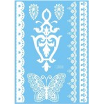 Tatuaje temporare pentru corp HENNA Alb J008 Tatuaje temporare pentru corp HENNA Alb J008